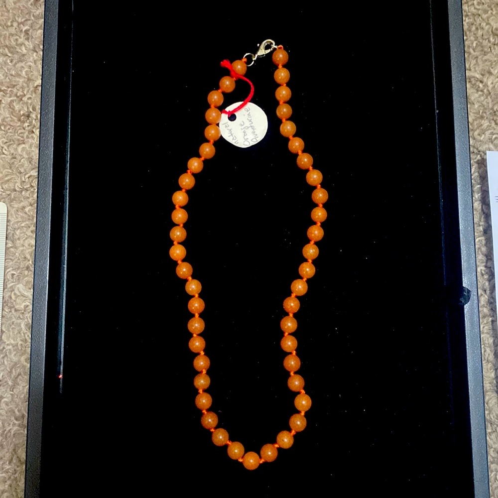 Natural orange aventurine
